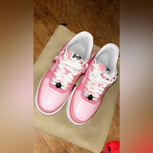 Pink Bapestas, Size 9.5